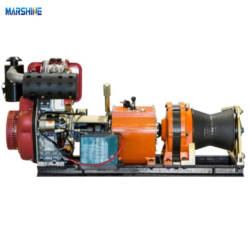 Welke 50kN dieselkaapstanderlier is geschikt voor werk op locatie van 5 ton?