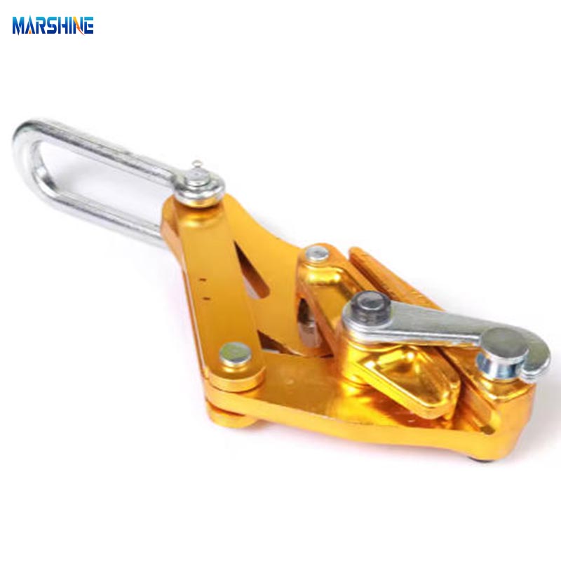 Aluminium draadgreepkabel komt langs klem