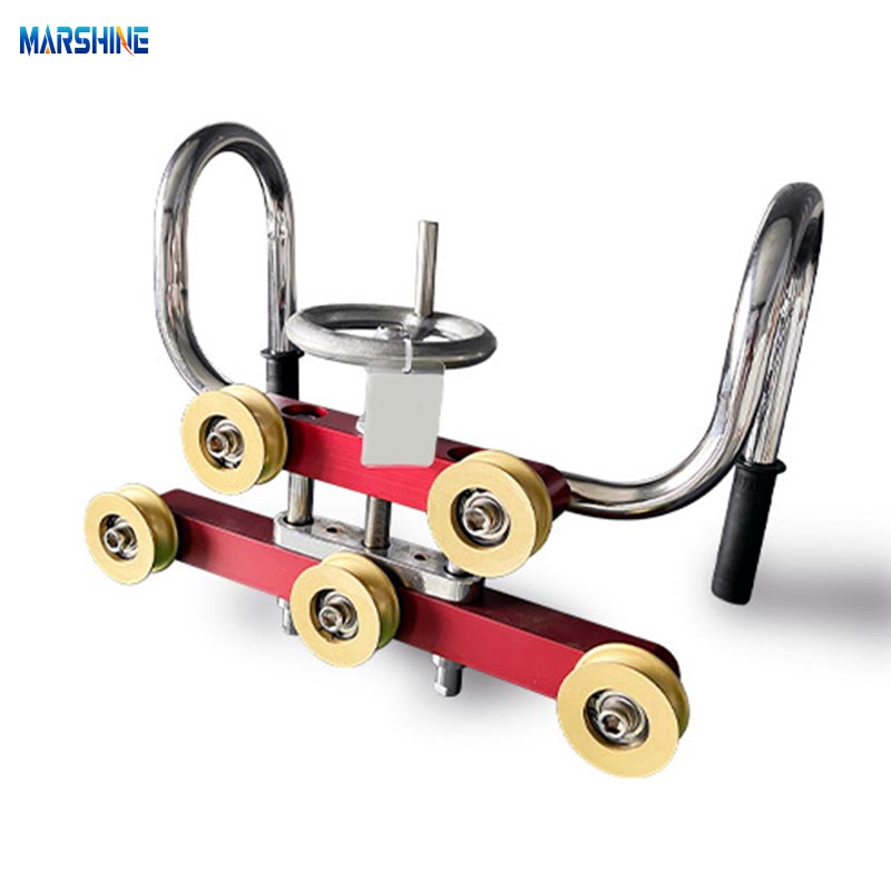 Kabelrichter met vijf wielen van koper/roestvrij staal