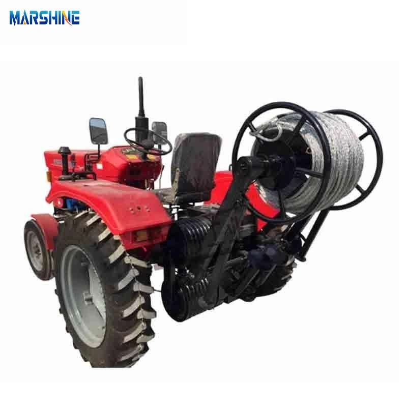 Vierwielaandrijving tractorkabel trek een liermachine