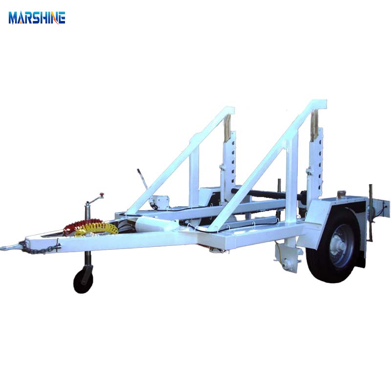 Hydraulisch gelegeerd staal opgehangen MAR-CD-140 kabeltrommelaanhangwagen
