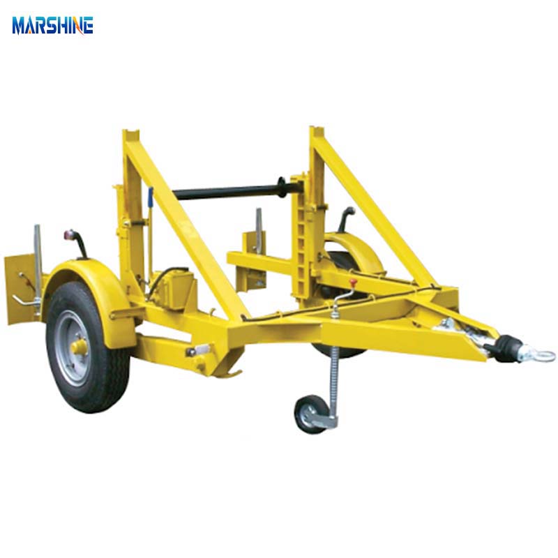 Hydraulische hefstijl MAR-CD-60 enkelassige kabeltrommelaanhangwagen