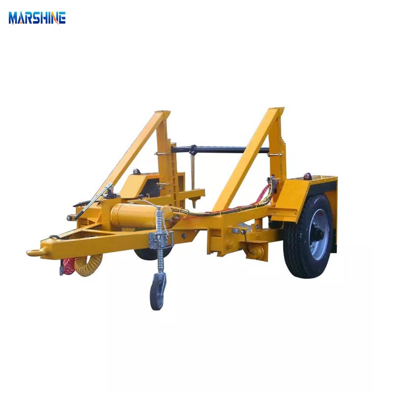 Hydraulische steun met één as MAR-CD-130 kabeltrommelaanhangwagen